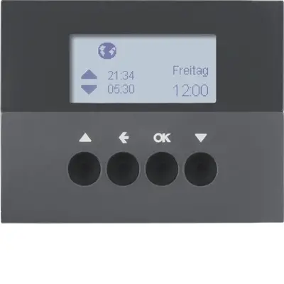 Berker schakelklok jaloeziebesturing opzetmodule K1 antraciet (85741175)