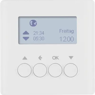 Berker schakelklok jaloeziebesturing opzetmodule Q1/Q3/Q7 wit (85741129)