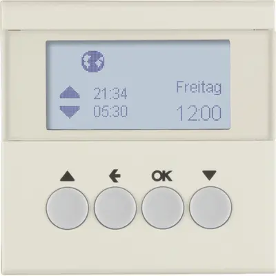 Berker schakelklok jaloeziebesturing opzetmodule S1/B3/B7 creme glans (85741182)