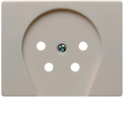 Berker centraalplaat telefoon KPN 4-polig Arsys creme (6110260002)