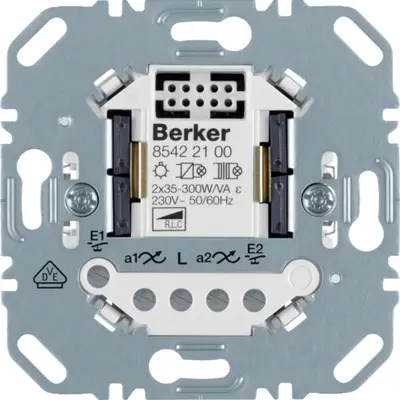 Berker serietastdimmer universeel LED 2x 12-40W (85422100)
