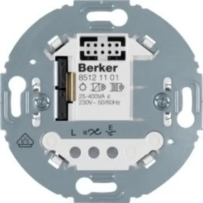 Berker elektronische schakelaar rond 1-voudig 2-draads (85121101)