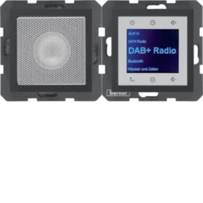 Berker Radio Touch met luidspreker DAB+ S1/B3/B7 antraciet mat (29801606)