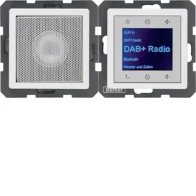 Berker radio touch met luidspreker DAB+ Q1/Q3/Q7 wit (29806089)