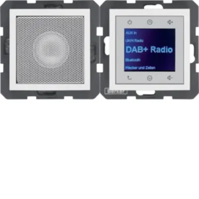 Berker Radio Touch met luidspreker DAB+ S1/B3/B7 polarwit glz (29808989)
