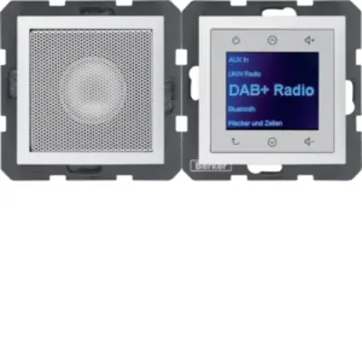 Berker Radio Touch met luidspreker DAB+ S1/B3/B7 polarwit mat (29809909)