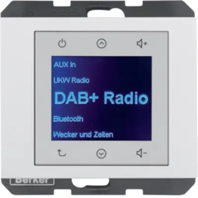 Berker radio touch DAB+ K1 wit (29847009)