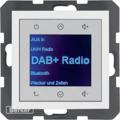 Berker radio touch DAB+ S1/B3/B7 wit glans (29848989)