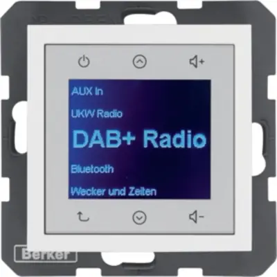 Berker Radio Touch DAB+ S1/B3/B7 polarwit glz (29848989)