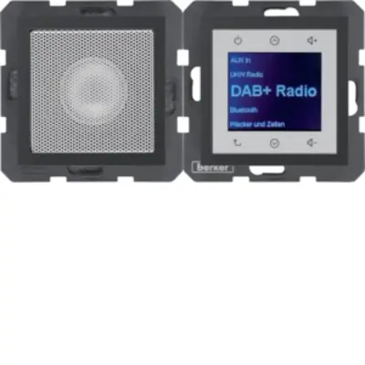 Berker radio touch met luidspreker DAB+ Bluetooth S1/B3/B7 antraciet mat (30801606)
