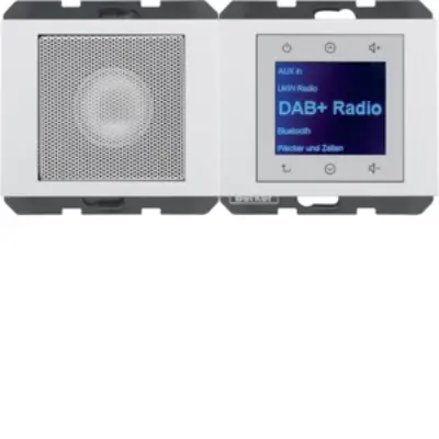 Berker radio touch met luidspreker DAB+ Bluetooth K1 wit (30807009)
