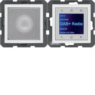 Berker radio touch met luidspreker DAB+ Bluetooth S1/B3/B7 wit glans (30808989)
