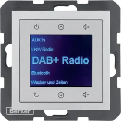 Berker radio touch DAB+ Bluetooth S1/B3/B7 aluminium mat (30841404)