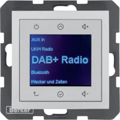 Berker Radio Touch DAB+ Bluetooth S1/B3/B7 alu mat (30841404)