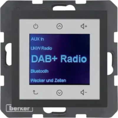 Berker radio touch DAB+ Bluetooth S1/B3/B7 antraciet mat (30841606)