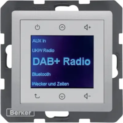Berker radio touch DAB+ Bluetooth Q1/Q3/Q7 aluminium (30846084)