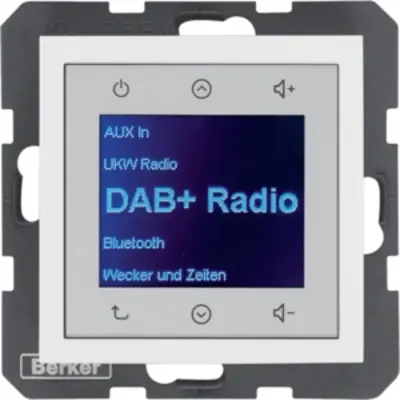 Berker Radio Touch DAB+ Bluetooth S1/B3/B7 polarwit glz (30848989)