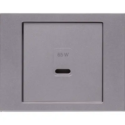 Berker centraalplaat voor USB-lader type C K.5 edelstaal (48607004)