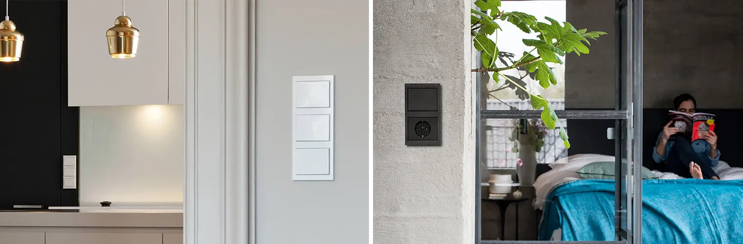 Berker K.1 schakelmateriaal sfeerimpressie