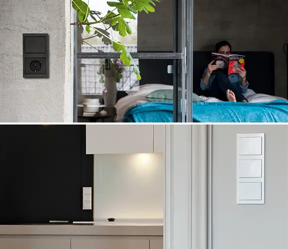 Berker K.1 schakelmateriaal sfeerimpressie