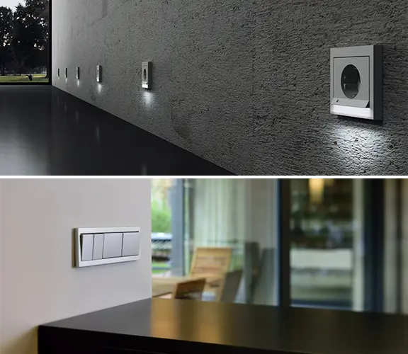 Voorbeeld van Berker K.5 hoogwaardig designschakelmateriaal in gebruik