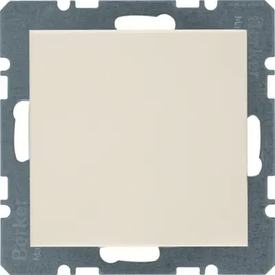 Berker blinddeksel incl. draagframe met spreidklemmen S1/B3/B7 creme glans (6710098982)