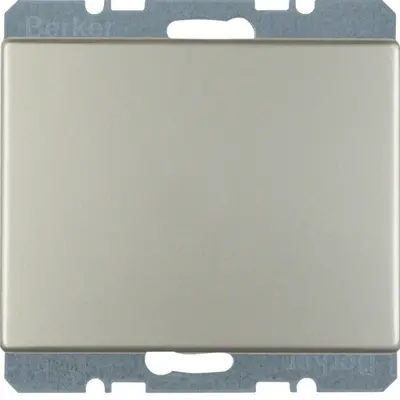 Berker blinddeksel incl. draagframe met spreidklemmen K5 edelstaal (6710457004)