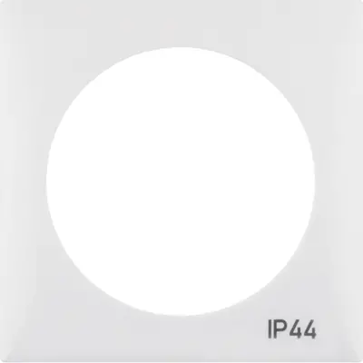 Berker Integro Flow afdekraam 1-voudig wit glans IP44 (918272599)