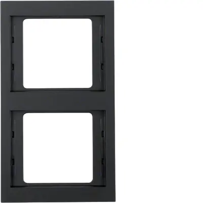 Berker afdekraam 2-voudig verticaal K1 antraciet (13237006)