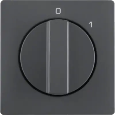Berker draaiknop voor draaischakelaar aan/uit met opdruk 0-1 Q1/Q3/Q7 antraciet (11506086)