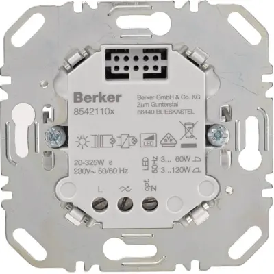 Berker 1-voudige tastdimmer standaard 3-120 W (85421100)