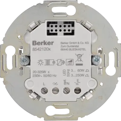 Berker ronde 1-voudige tastdimmer comfort 3-250 W (85421201)