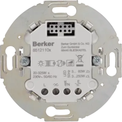 Berker elektronische schakelaar rond 1-voudig 2-draads (85121101)