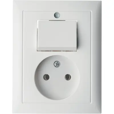 Berker combinatie schakelaar/wandcontactdoos zonder randaarde S1/B3/B7 wit glans (6143668989)