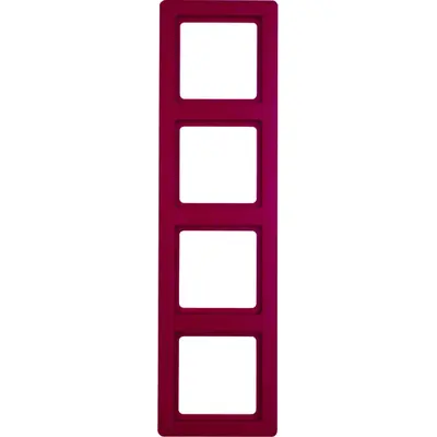 Berker afdekraam 4-voudig Q1 rood (10146062)