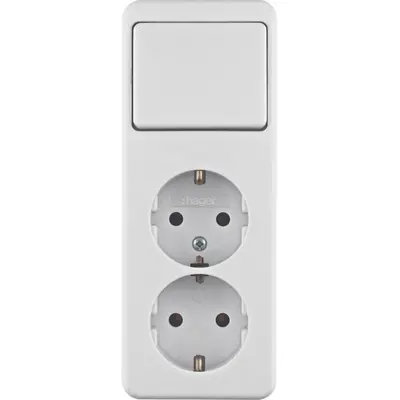 Berker wisselschak 2x wcd+ra opb pwit (WVG5221PW)