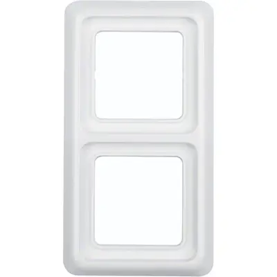 Berker raam ip44 2vp wit glz (WWD1200PW)