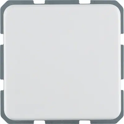 Hager Berker wandcontactdoos randaarde kindveilig klapdeksel IP44 wit glans (WWS1211PW)