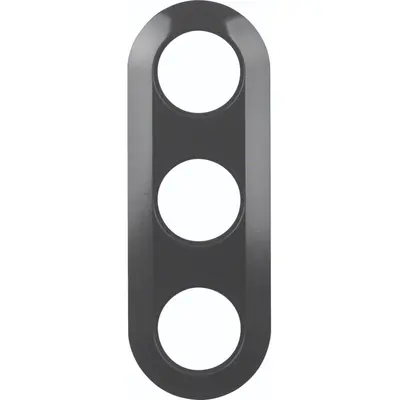 Hager Berker afdekraam 3-voudig 1930 zwart kunststof (WTD3300BG)