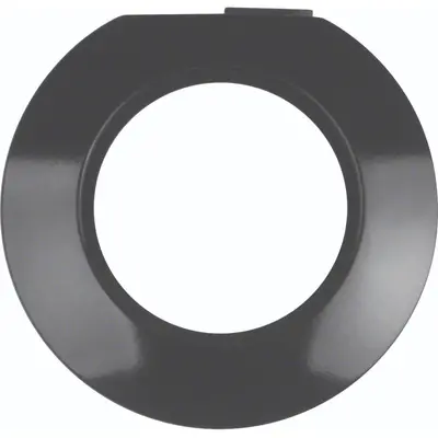 Hager Berker eindafdekraam 1-voudig 1930 zwart kunststof (WTD3371BG)