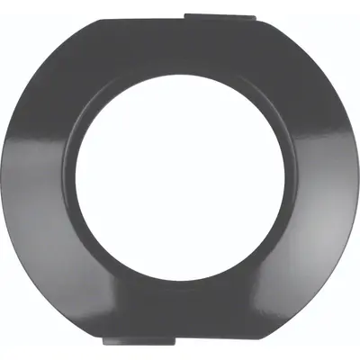 Hager Berker middenafdekraam 1-voudig 1930 zwart kunststof (WTD3372BG)