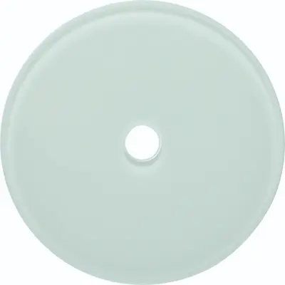 Berker raam 1v draaisch glas pwit (WTD7100GWG)