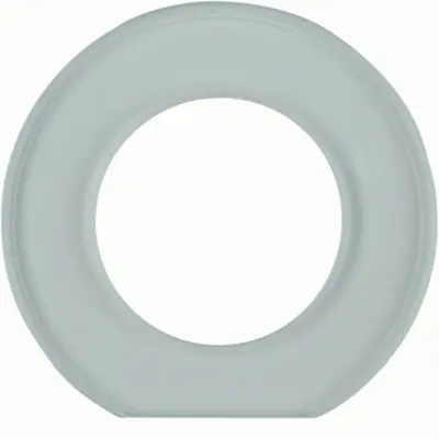 Hager Berker afdekraam 1-voudig eindstuk 1930 glas helder (WTD7171GT)