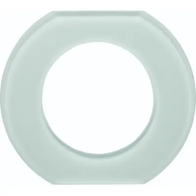 Hager Berker afdekraam 1-voudig middenstuk 1930 glas wit (WTD7172GWG)