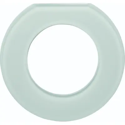 Hager Berker afdekraam 1-voudig eindstuk 1930 glas wit (WTD7173GWG)