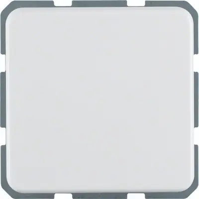 Hager Berker wandcontactdoos randaarde klapdeksel IP44 wit glans (WWS1111PW)