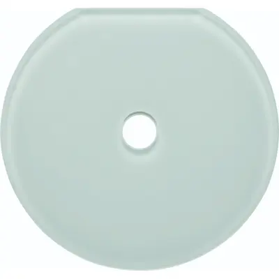 Hager Berker eindafdekraam voor draaischakelaar/draai-impulsdrukkers glas wit (WTD7671GWG)
