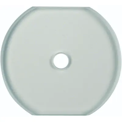 Hager Berker middenafdekraam voor draaischakelaar/draai-impulsdrukkers glas helder (WTD7672GT)
