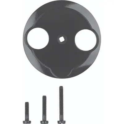 Hager Berker centraalplaat antenne / COAX wandcontactdoos 1930 zwart kunststof (WTF4592BG)