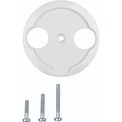 Hager Berker centraalplaat antenne / COAX wandcontactdoos 1930 wit kunststof (WTF4592PW)